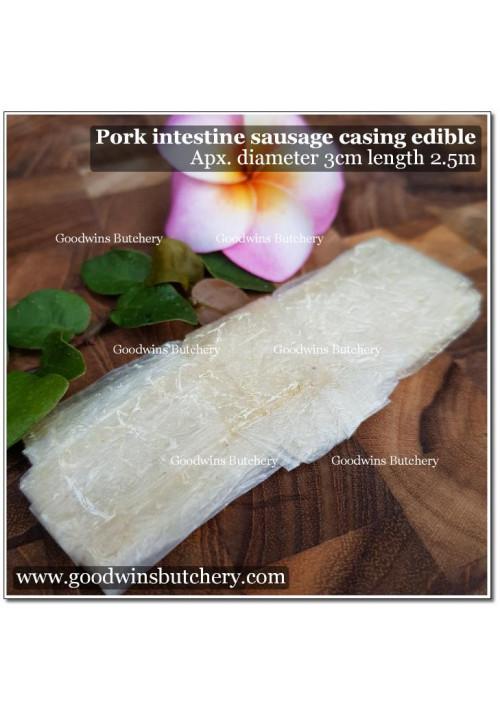 DIY homemade sausage CASING PORK intestine edible apx. diameter 3cm, length 2.6m